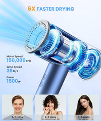 LAMPICK con iones negativos para reducir frizz y mantener la hidratación.
