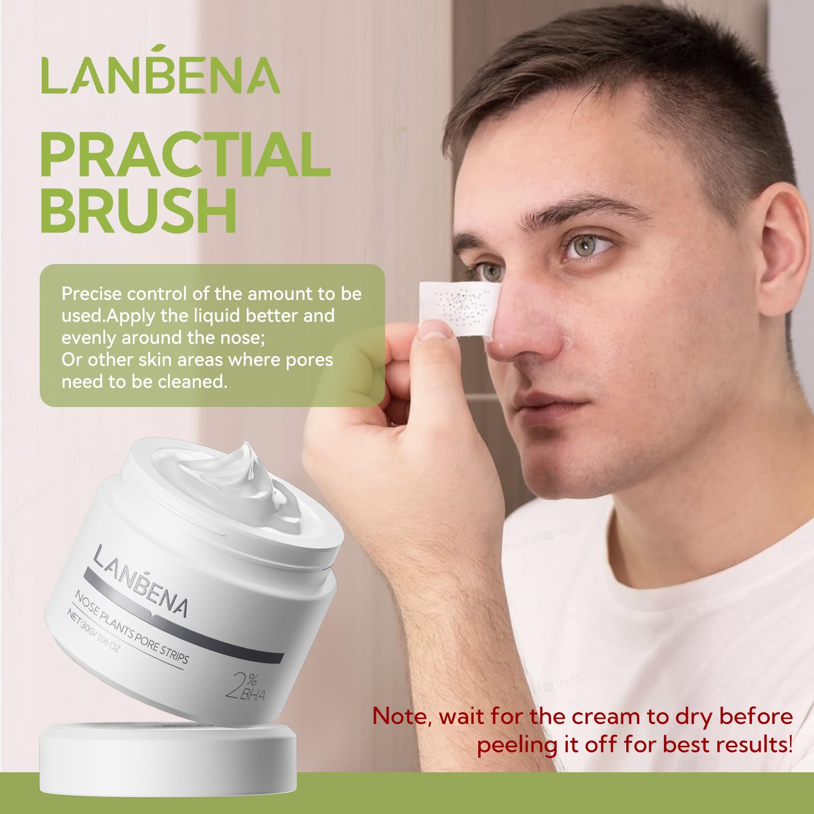 LANBENA aplicación fácil en cinco minutos para cuidado rápido del rostro