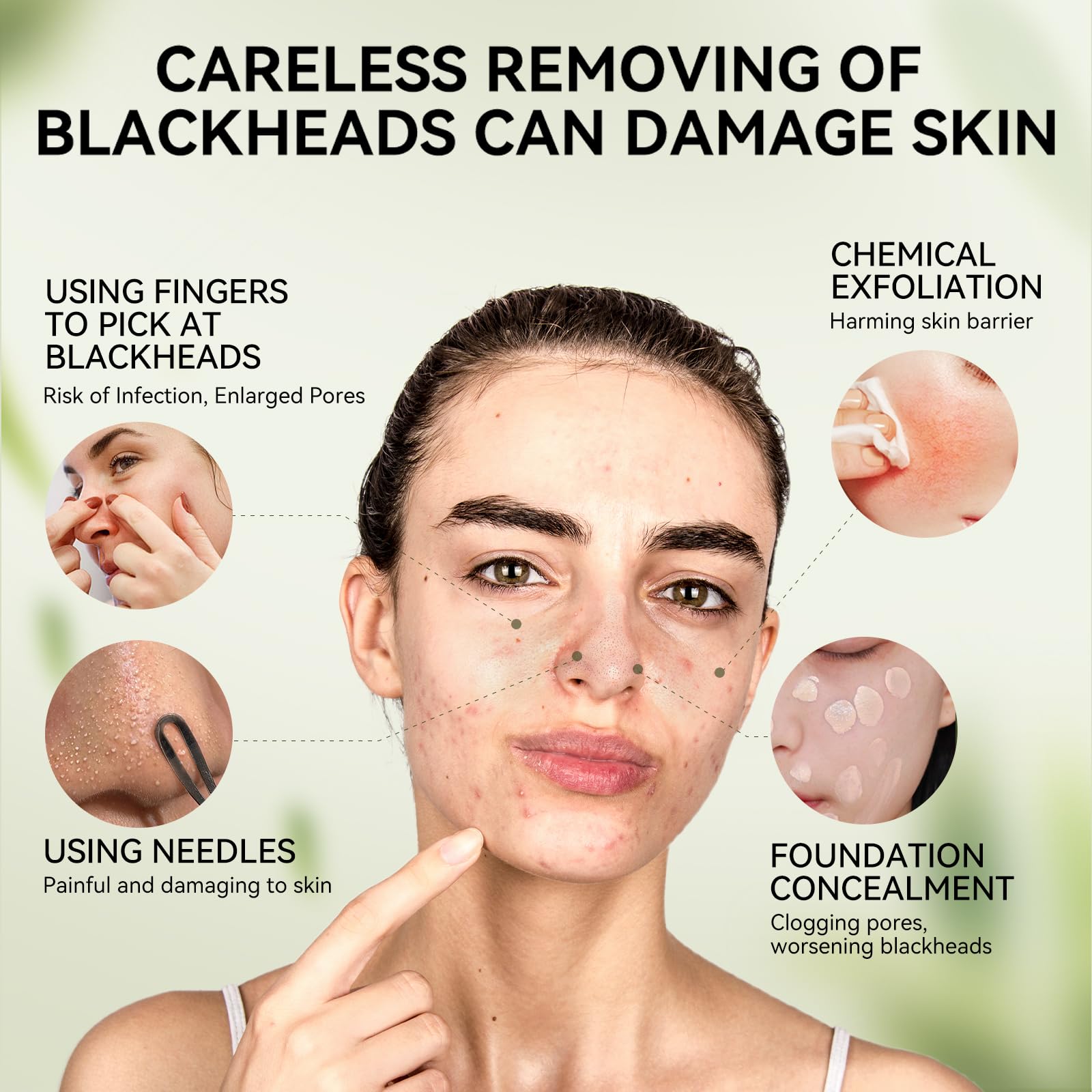 LANBENA envase de mascarilla nasal, presentación conveniente