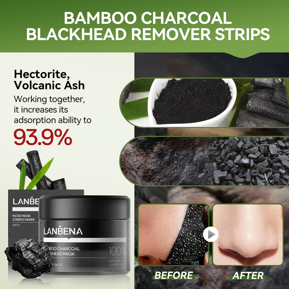 LANBENA mascarilla nasal aplicación, limpieza eficaz de puntos negros