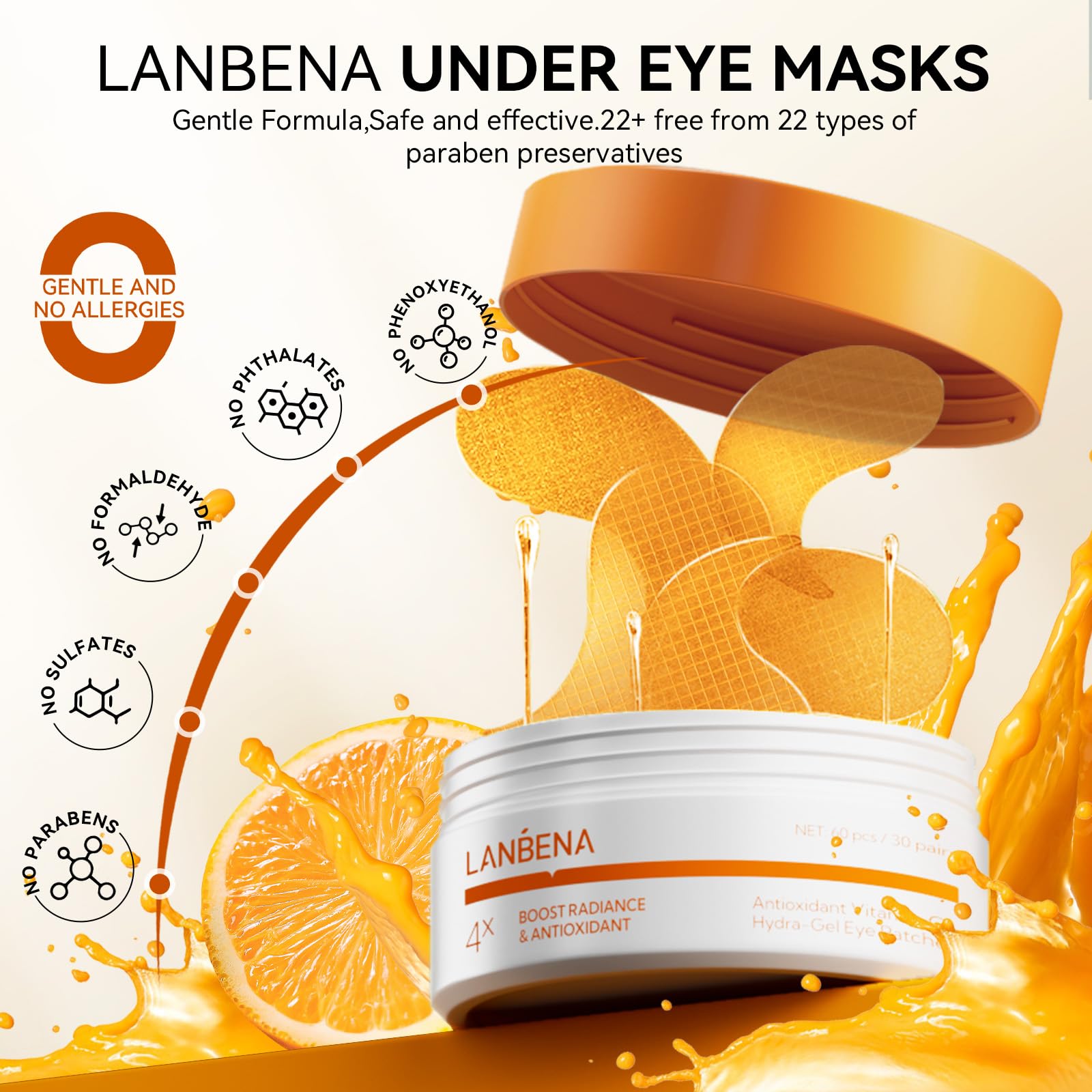 LANBENA parches de ojos, 4 tipos para distintos cuidados.
