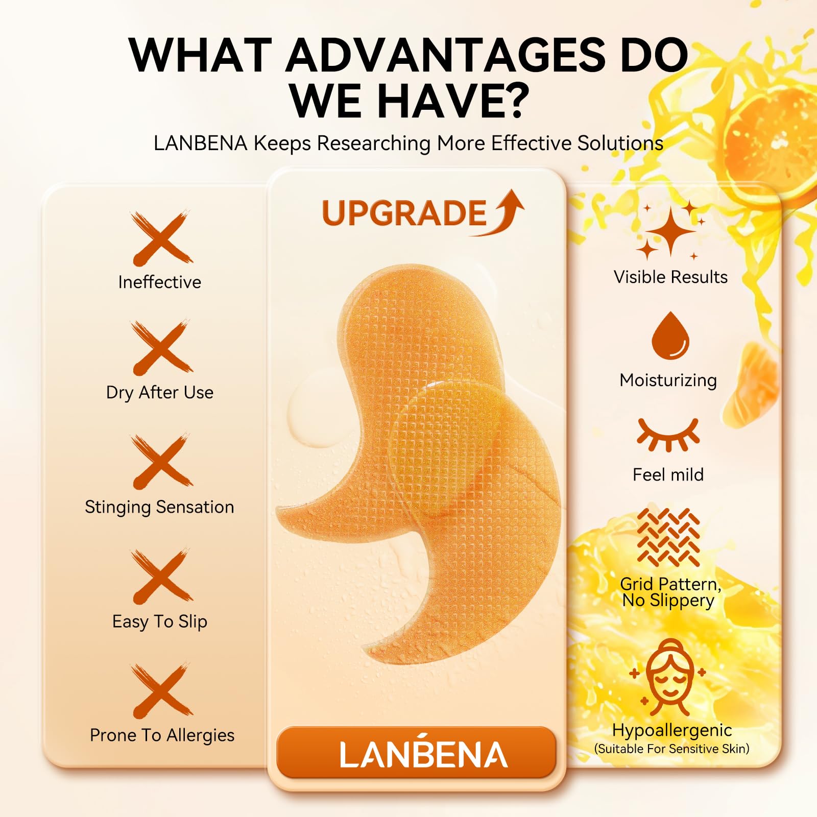 LANBENA parches de ojos, regalo ideal para kit de spa en casa.