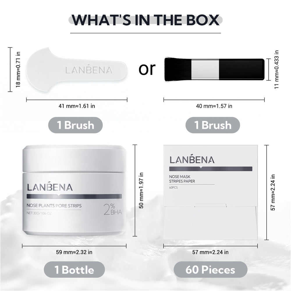 LANBENA sensación suave al aplicar mascarilla en nariz y mejillas