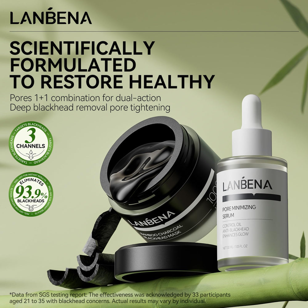 LANBENA suero minimizador de poros de 30 ml para piel más suave