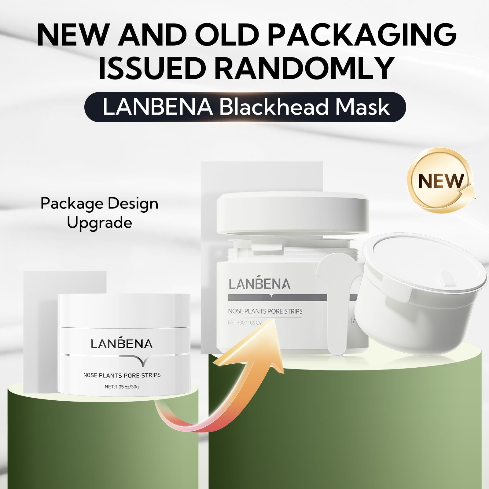 LANBENA uso rostro completo para limpieza localizada y mejor aspecto