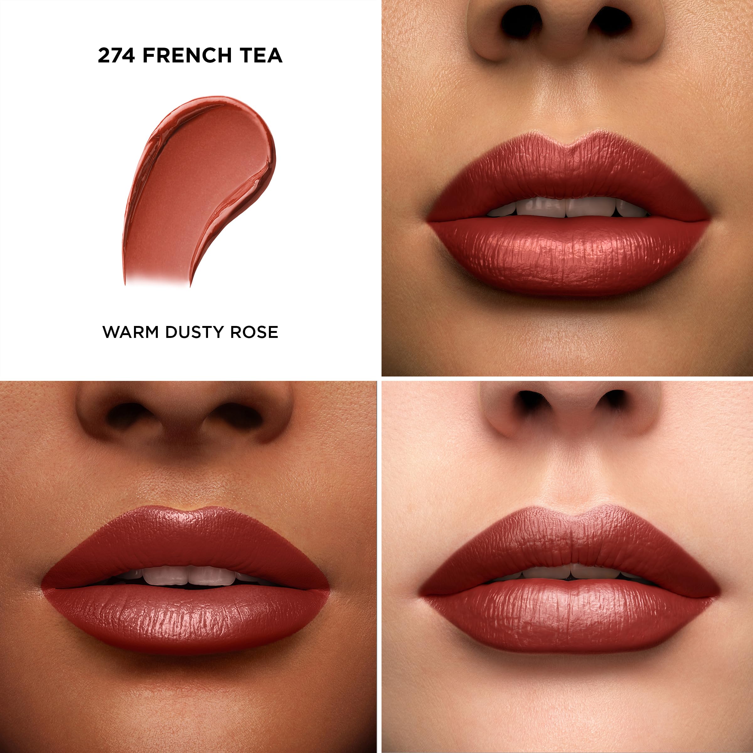 Lancôme L'Absolu Rouge offre une application crème lisse pour des lèvres douces.