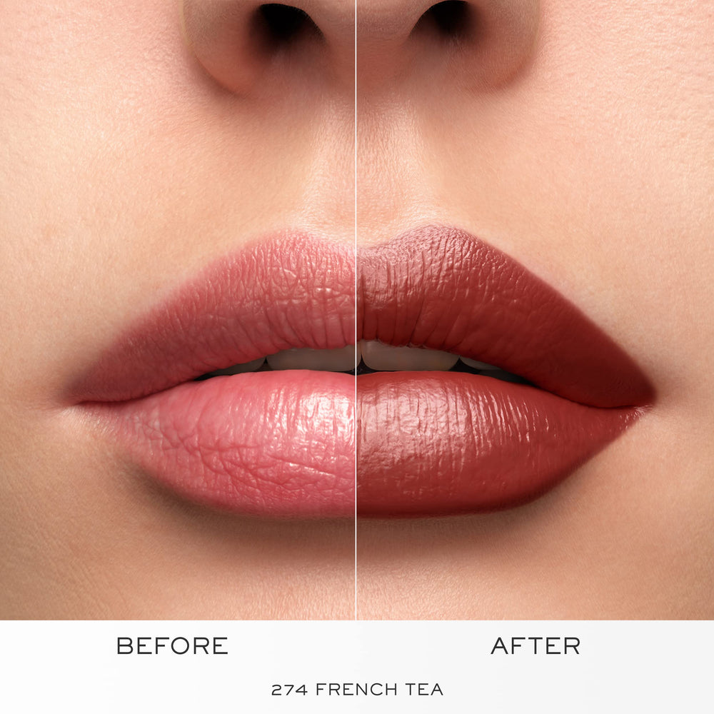 Lancôme L'Absolu Rouge conserve sa couleur sans bavure.