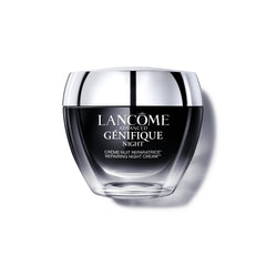 Lancôme Génifique crema nocturna refuerza la barrera y mejora la hidratación de la piel.