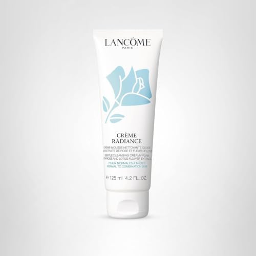 Lancôme Crème Radiance – rostro tras limpieza, piel suave y radiante