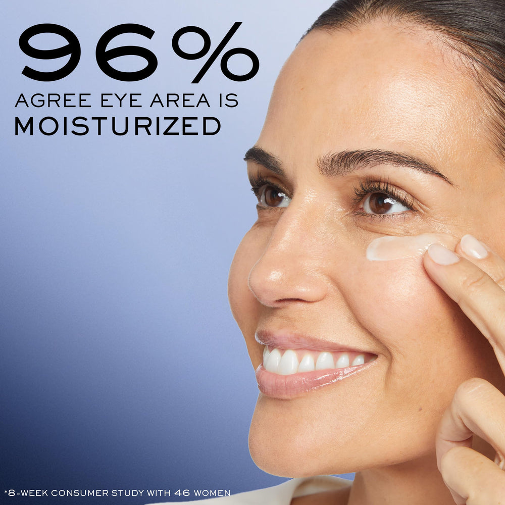 Lancôme Génifique Contorno de Ojos, textura suave que se funde rápidamente sin grasa.