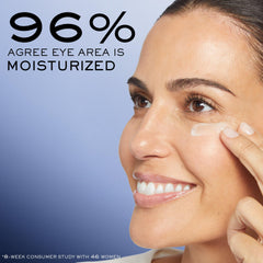 Lancôme Génifique Contorno de Ojos, textura suave que se funde rápidamente sin grasa.