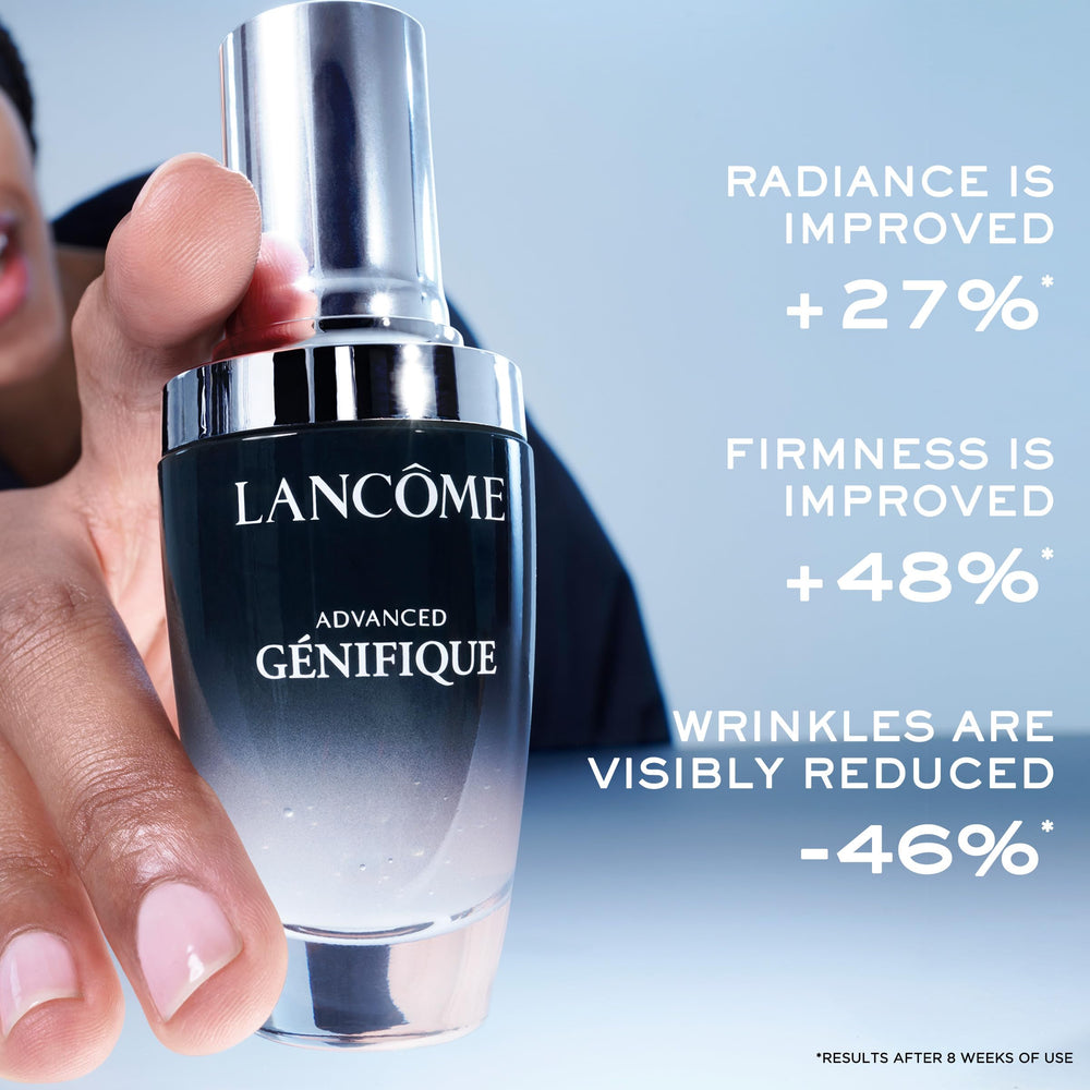 Lancôme Génifique: empaque elegante para el ritual diario.