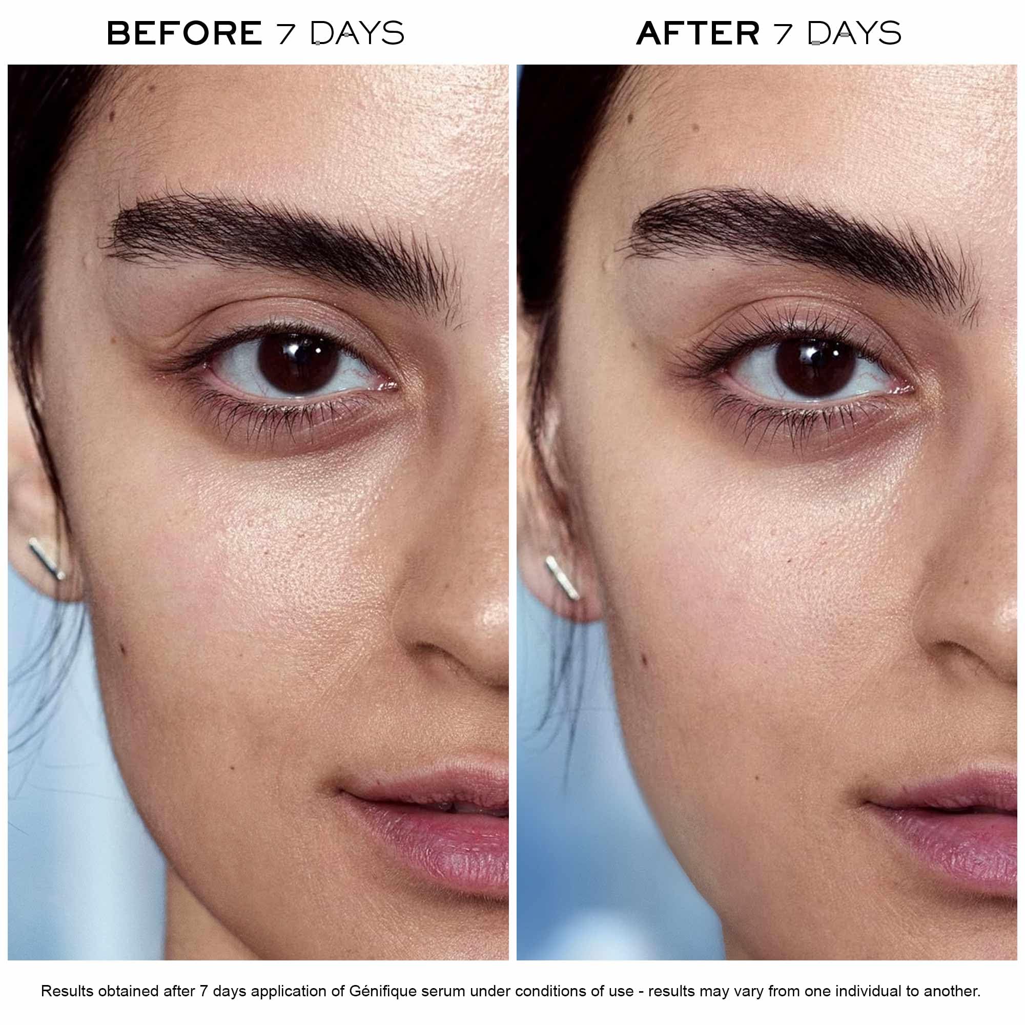 Lancôme Génifique: piel más luminosa tras uso continuo.