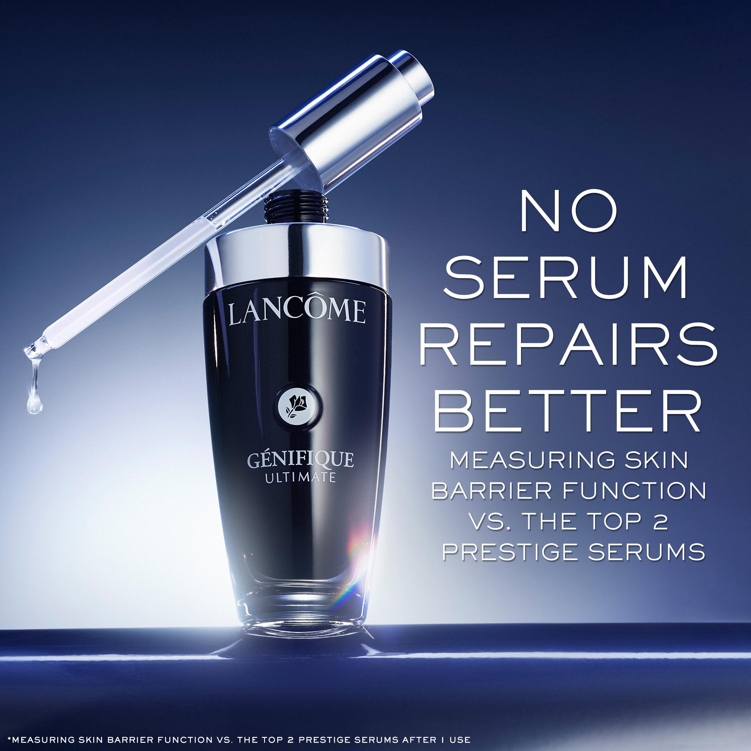 Lancôme Génifique Recuperación Suero, textura suave en la piel, sensación agradable.