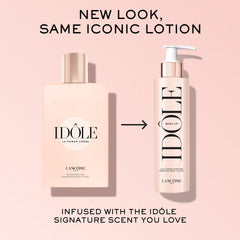 Envase de Lancôme Idôle Body Up con nuevo look icónico.