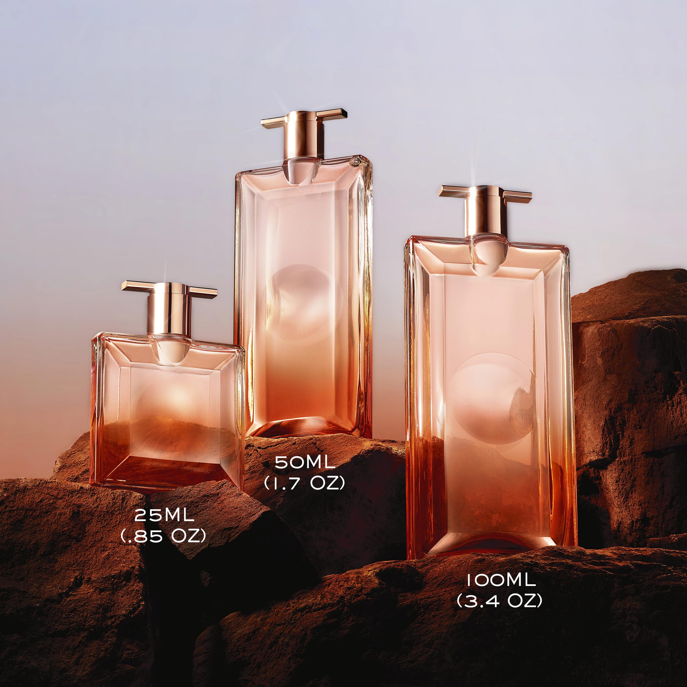 Lancôme Idôle Now, notas de rosa y orquídea que inspiran un aroma floral duradero.