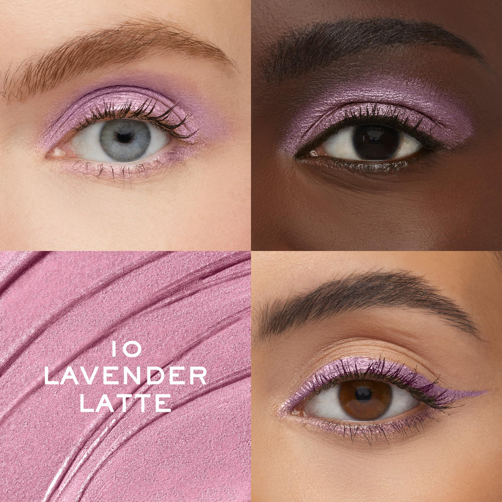 Lancôme Idôle Tint sombra líquida iridiscente lavanda para destellos sutiles