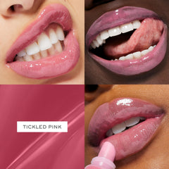 Muestra en labios con hidratación visible durante horas.