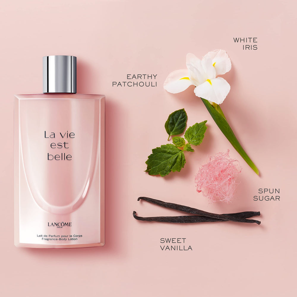 Lancôme La Vie Est Belle: aplicar tras la ducha para hidratación y aroma.