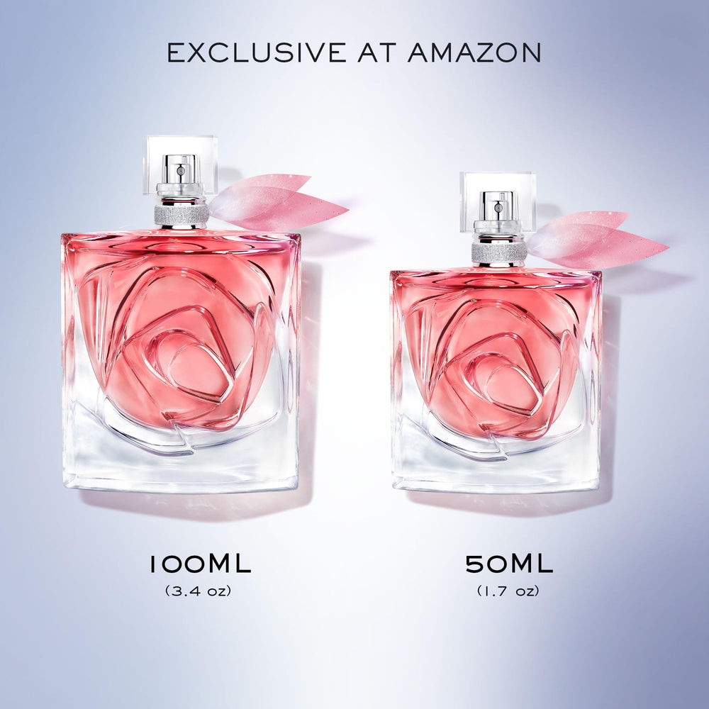 Rosas frescas destacan en Lancôme La Vie Est Belle Rose Extraordinaire para un aroma romántico.