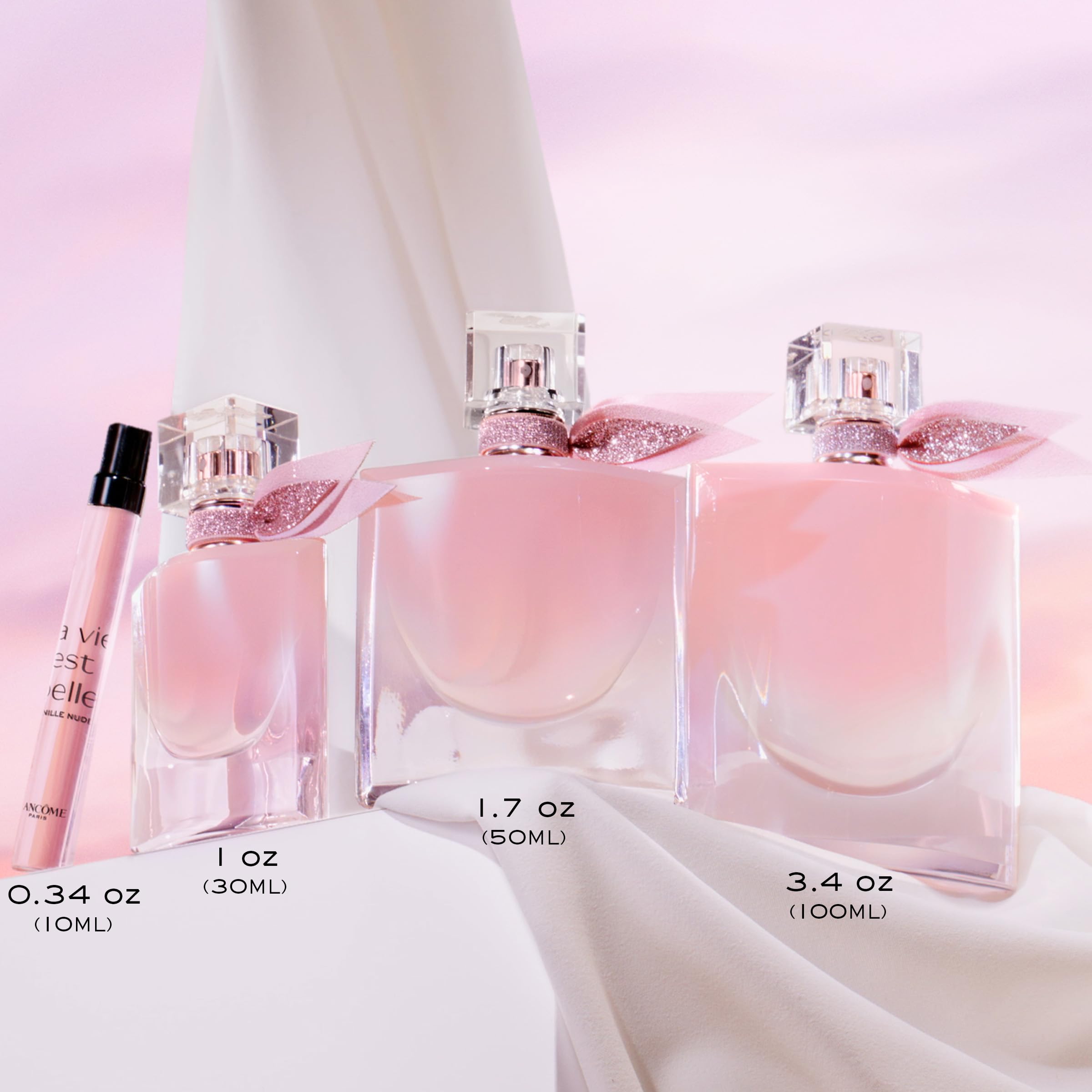 Lancôme La Vie Est Belle Vanille Nude, etiqueta elegante para colección.