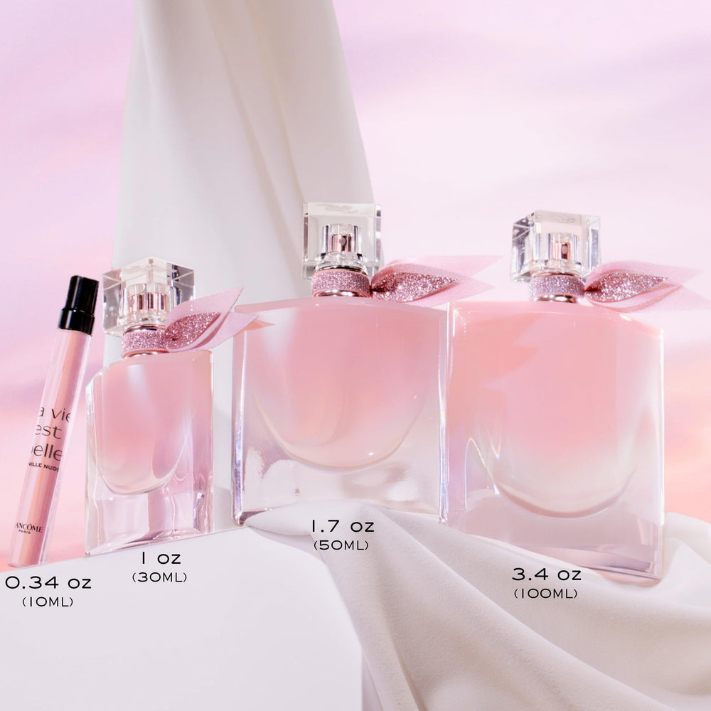 Lancôme La Vie Est Belle Vanille Nude, etiqueta elegante para colección.