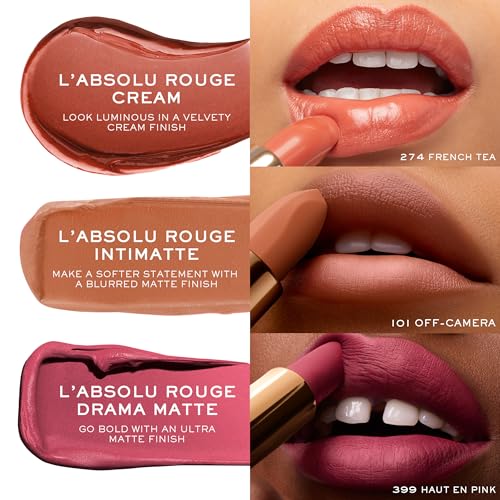 Lancôme L'Absolu Rouge acabado deslumbrante que realza el maquillaje diario