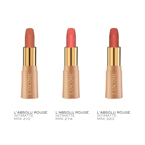 Lancôme L’Absolu Rouge Intimatte mini 320 – rose naturel, fini velouté.