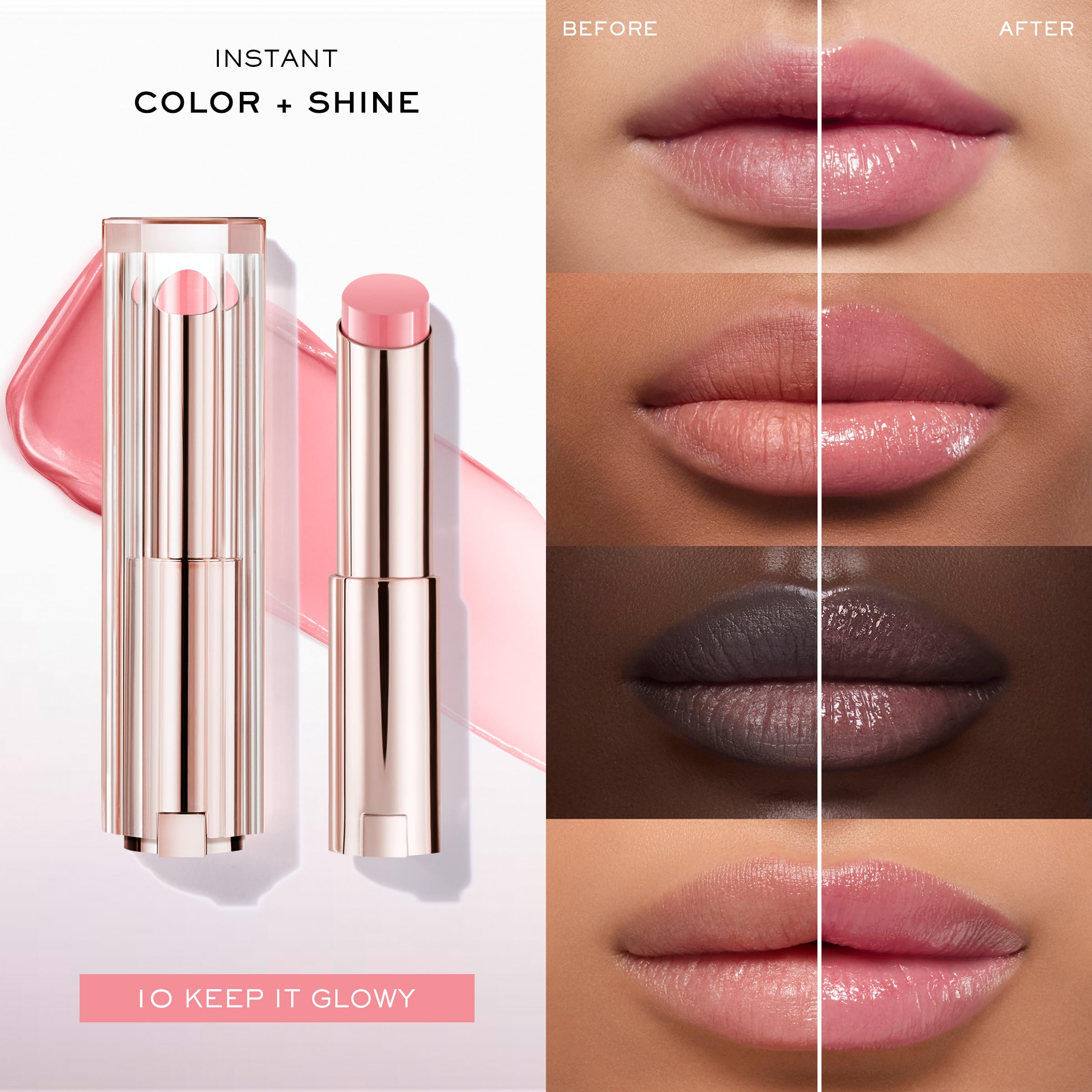 Lancôme Lip Idôle Butterglow color construible para un look personalizado