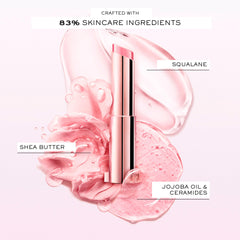 Lancôme Lip Idôle Butterglow con manteca de karité para nutrición.