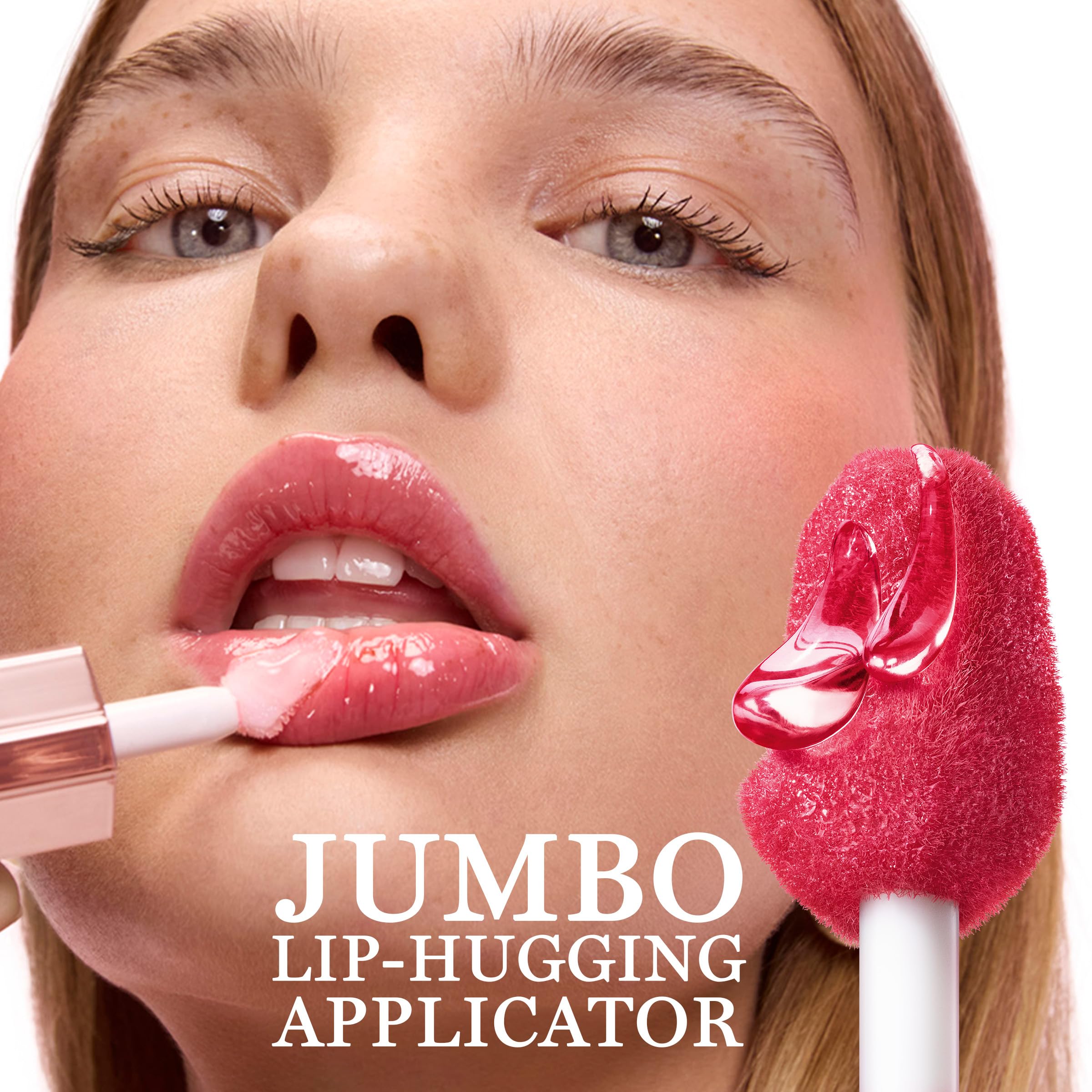 Lip Idôle JuicyTreat con 20% escualano para labios más hidratados.