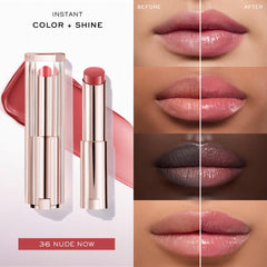 Lancôme Lip Idôle Butterglow contiene ceramidas y manteca para nutrir labios
