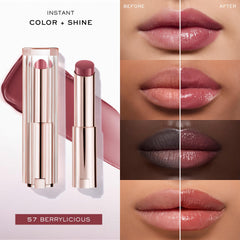 Lancôme Lip Idôle Squalane-12 Butterglow textura suave y ligera para retoques.