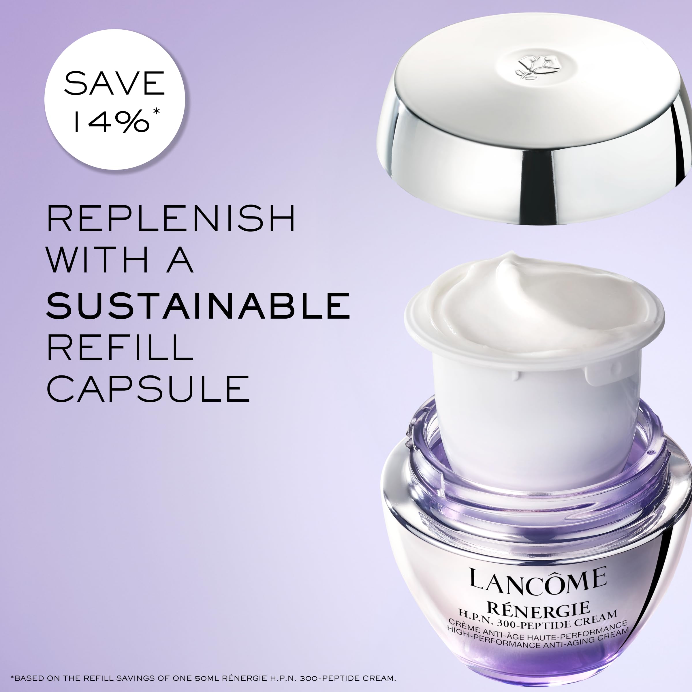 Lancôme Rénergie etiqueta producto 50 ml, información clara para elegir.