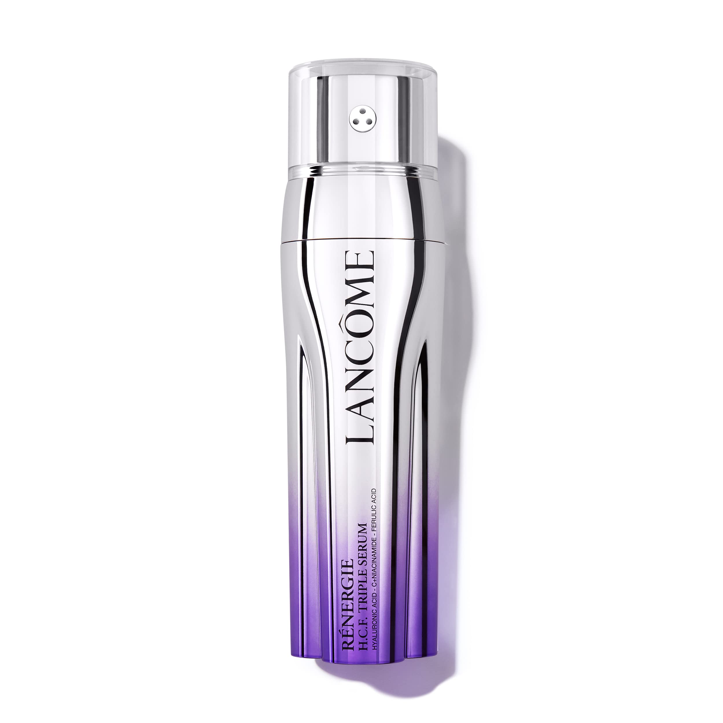 Lancôme Rénergie H.C.F. Triple Serum – bouteille-pompe pour une application précise et pratique.