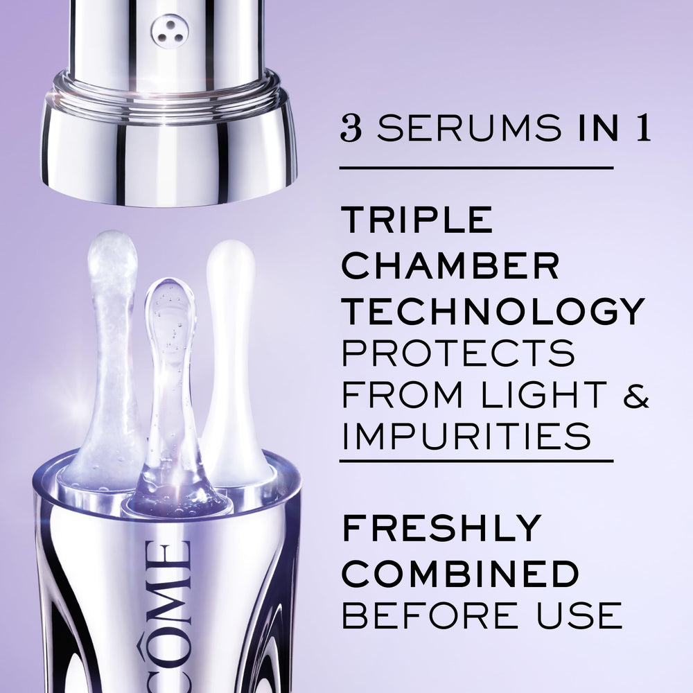 Lancôme Rénergie H.C.F. Triple Serum: dispersión estable entre cada uso.