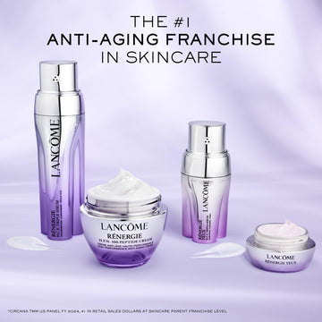 Lancôme Rénergie H.P.N 300 péptidos, frasco en mano durante la rutina diaria.