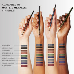 Lancôme Le Stylo pour les Yeux Résistant à l'Eau, texture crèmeuse captée au gros plan, estompage facile.