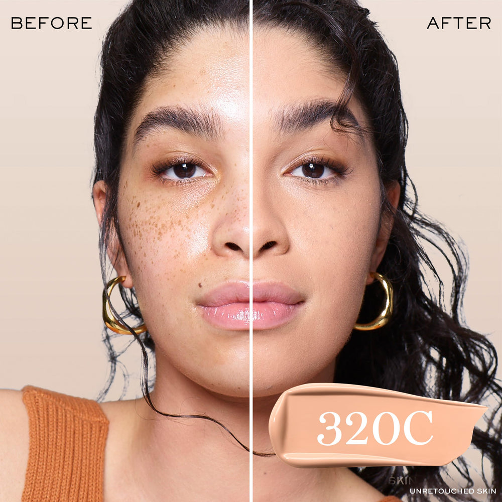 24-hour longwear demonstration of buildable coverage on skin.