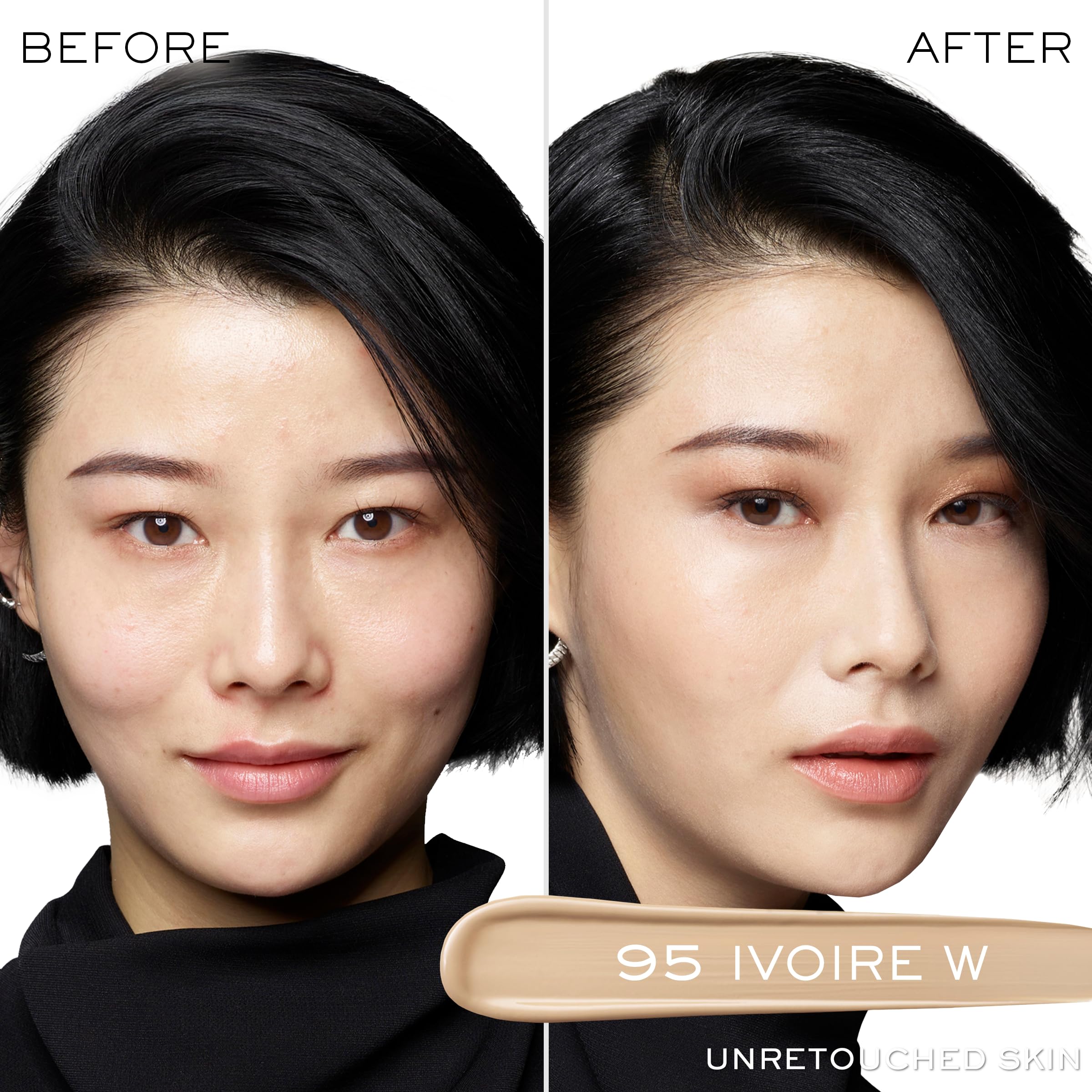 Aplicador preciso de Lancôme Teint Idole Ultra Wear facilita difuminar ojeras.