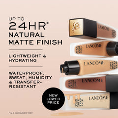 Lancôme Teint Idole Ultra Wear Natural Matte, acabado natural para pieles sensibles.