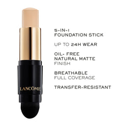 Lancôme Teint Idôle Ultra Wear Stick fórmula crema-polvo para acabado natural.