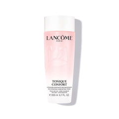 Lancôme Tonique Confort, botella-textura-lechosa para hidratación suave al despertar
