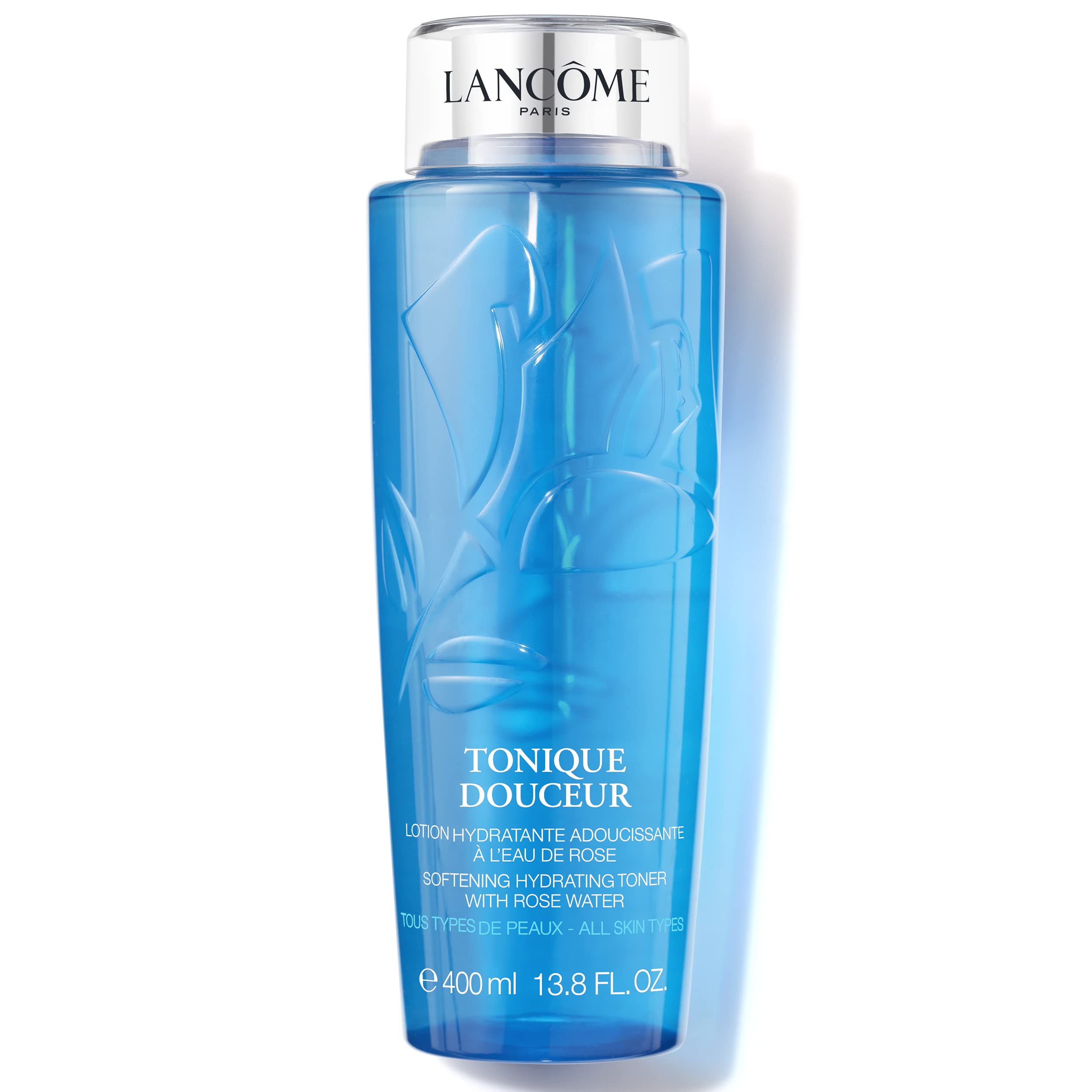 Lancôme Tonique Douceur, flacon rafraîchissant pour peau douce et hydratée.