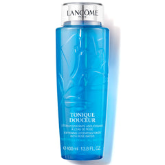 Lancôme Tonique Douceur, flacon rafraîchissant pour peau douce et hydratée.