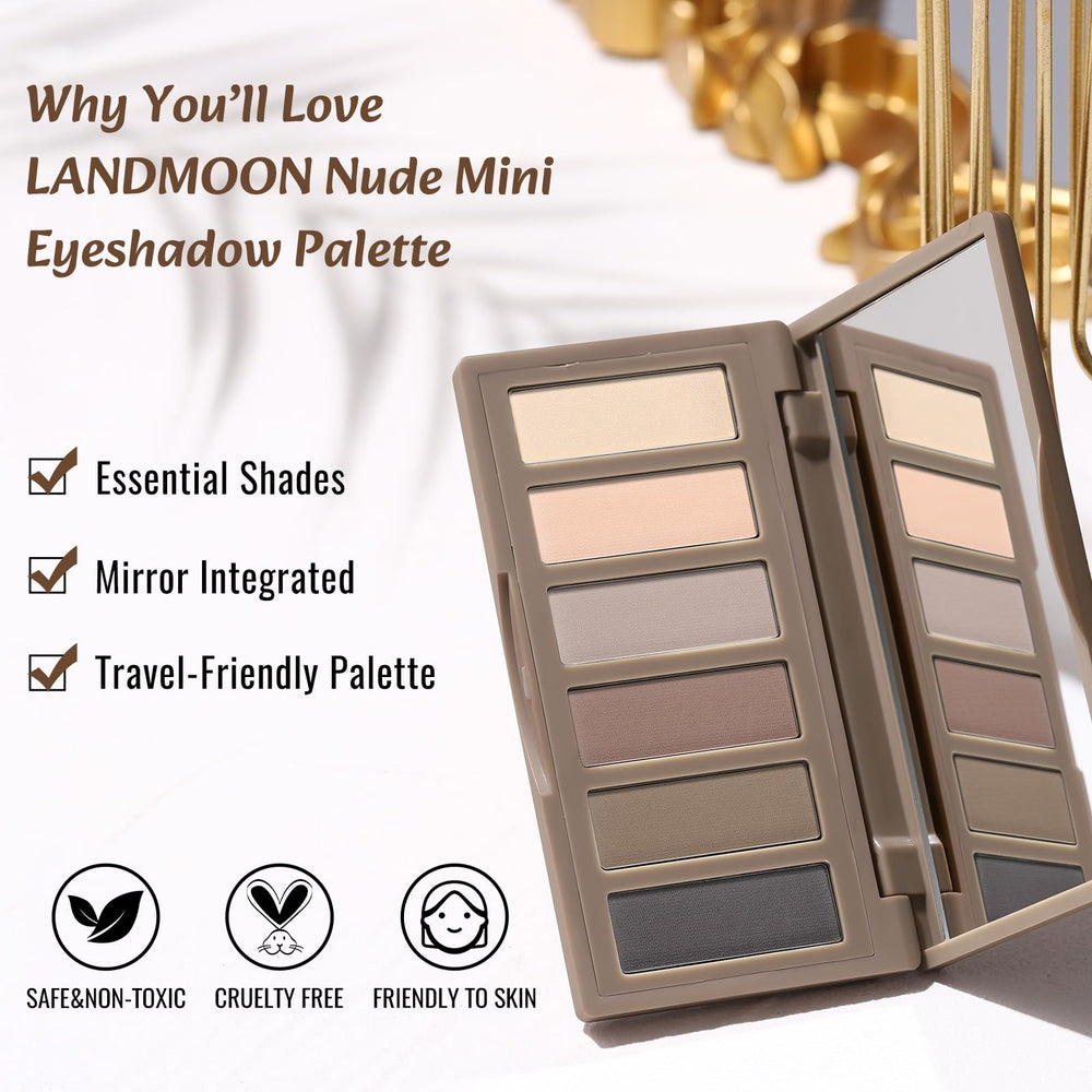 LANDMOON Paleta Mini con aplicación suave gracias a textura sedosa