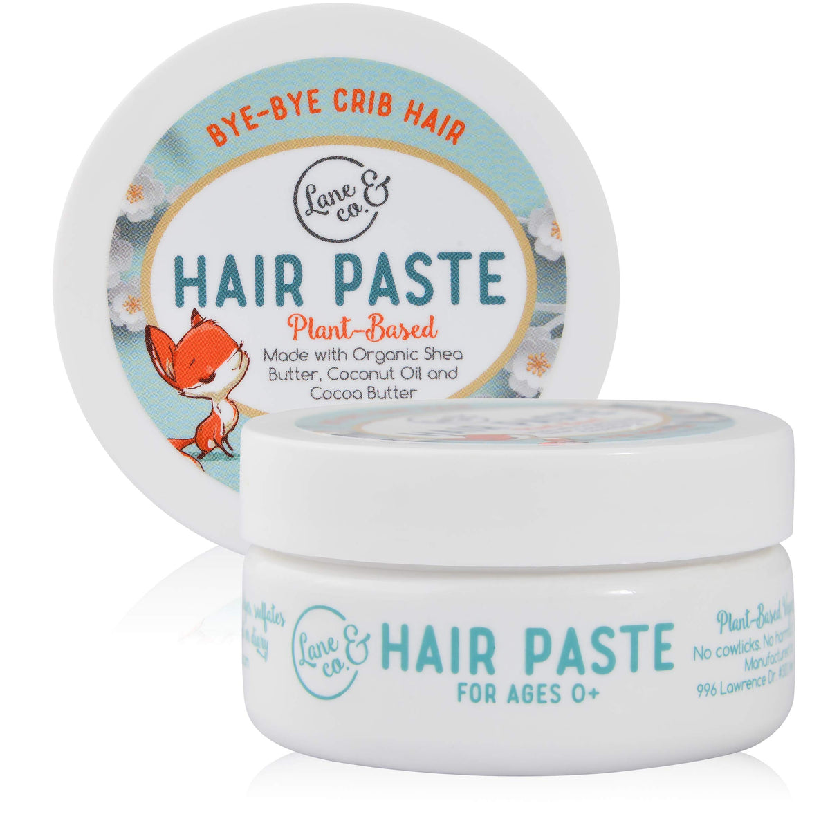 Pasta Lane & Co en tubo de 2 oz para peinado suave en bebés.