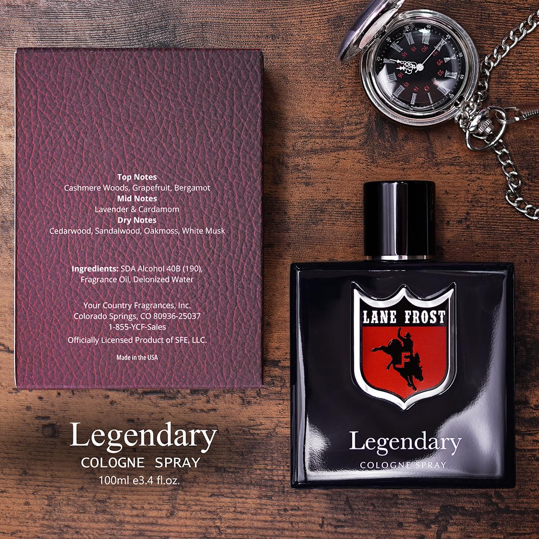 Lane Frost Legendary Cologne: rociado en spray para uso diario