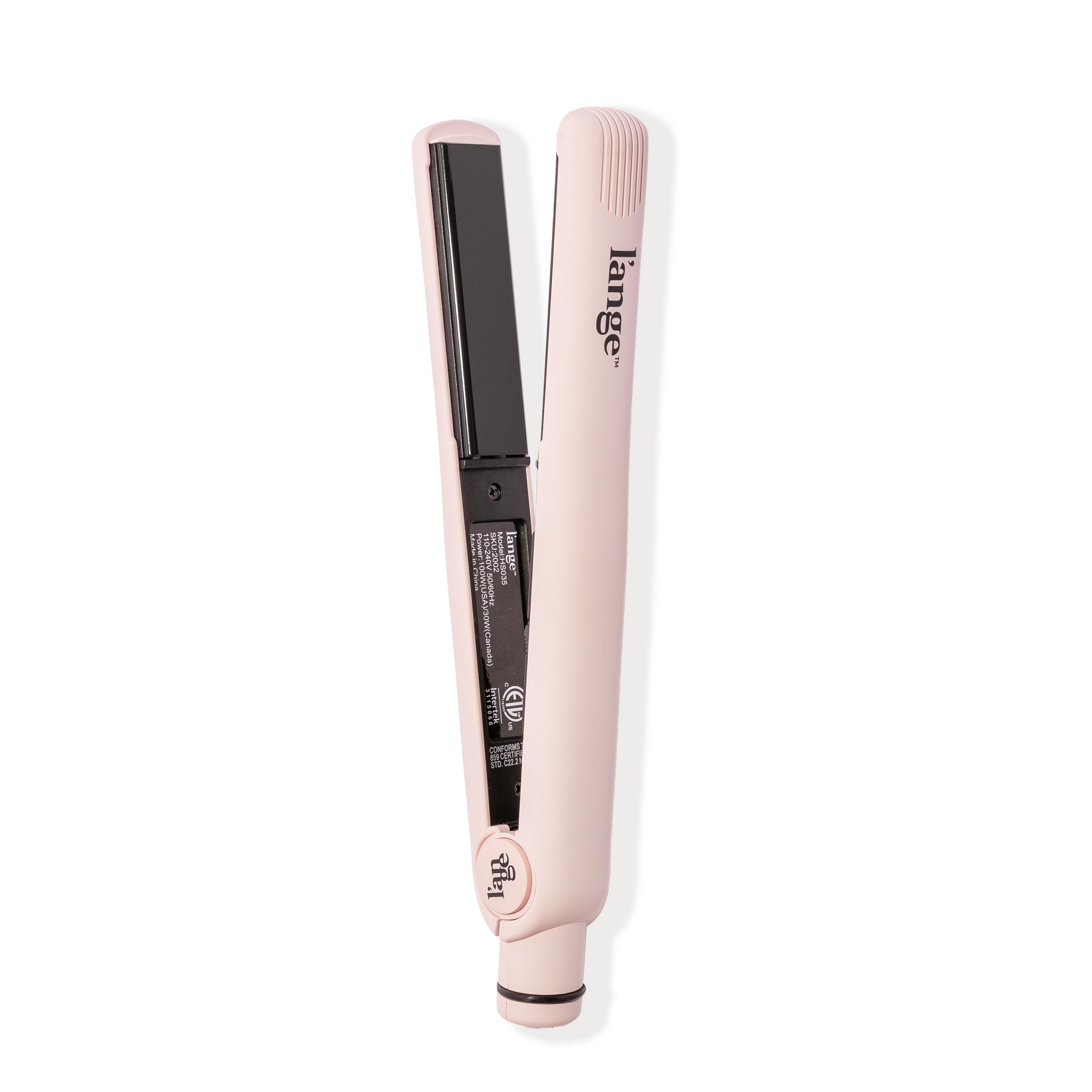 L'ANGE HAIR Aplatir Ceramic 1 pulg frontal: plancha cerámica con turmalina para brillo suave