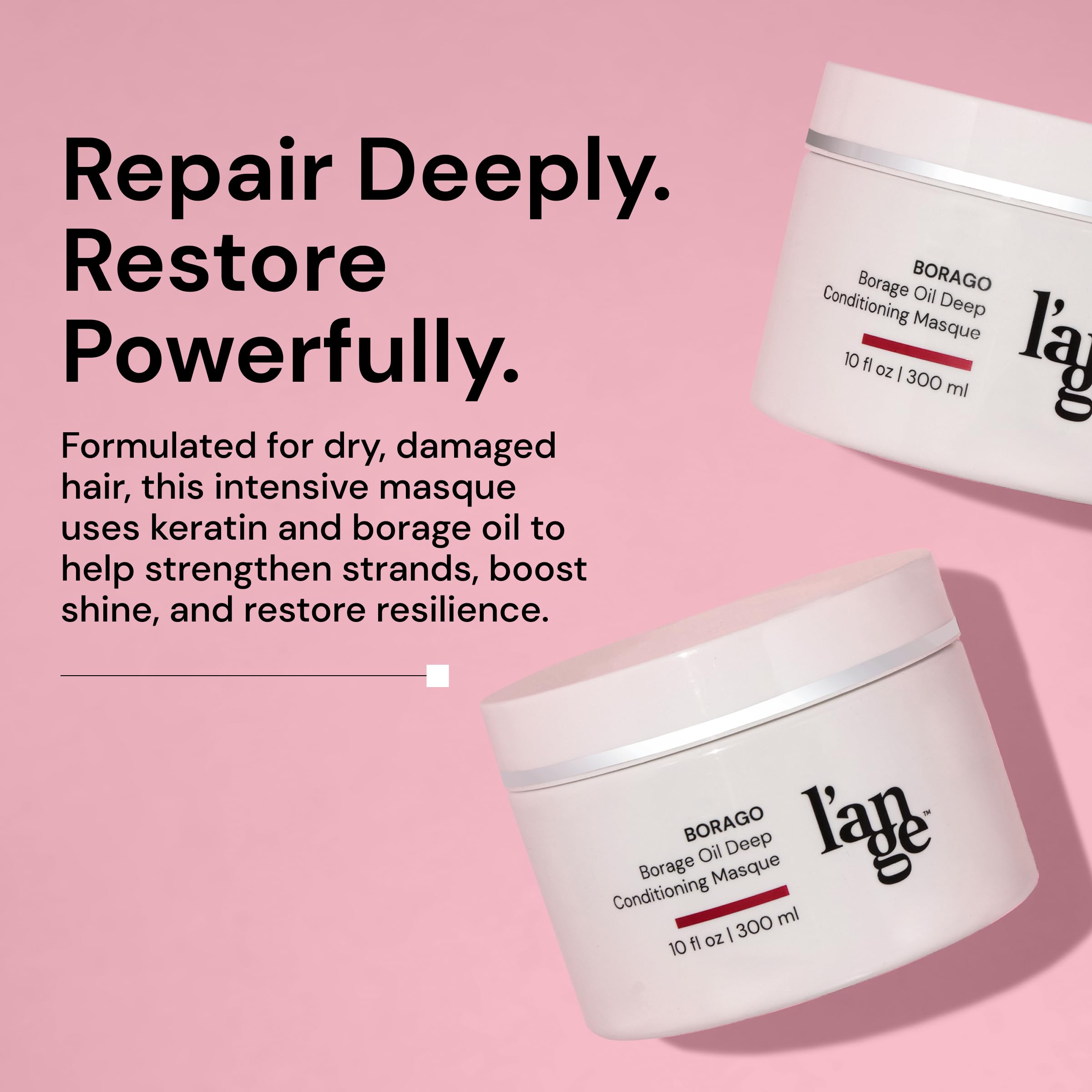 L'ANGE HAIR Borago – brillance naturelle et texture soyeuse.